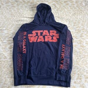 Star Wars Blue and Red Sweater with Bold Logo